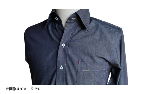 ソフトデニムのプレミアムシャツ(Lサイズ)