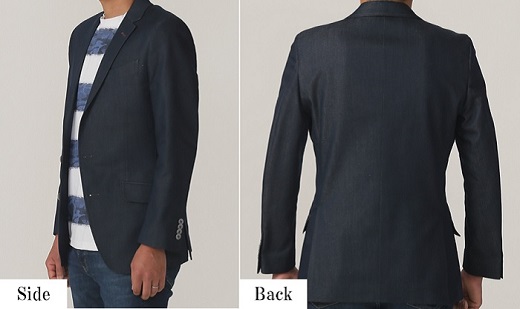 井原デニム　テーラードジャケット（メンズ）【2BLサイズ】