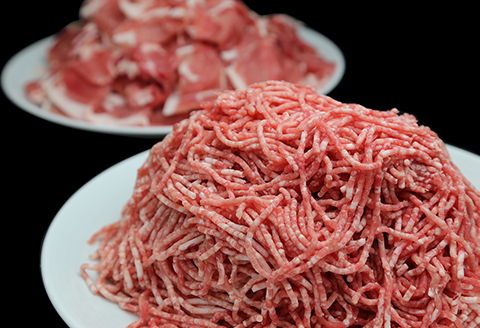 美星豚よくばりセット2kg(切り落とし500g×2袋、ミンチ500ｇ×2袋)