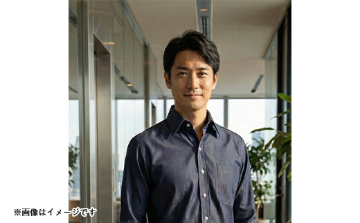 ソフトデニムのプレミアムシャツ(Lサイズ)