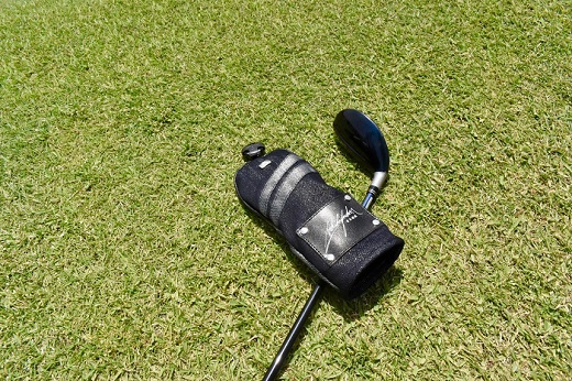 【シルバーデニム／銀糸デニム】ゴルフクラブヘッドカバー「LUX」（フェアウエイウッド・ユーティリティ兼用）