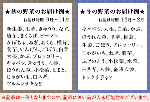 旬の農産物（野菜・果物など）詰合せ【7品以上】