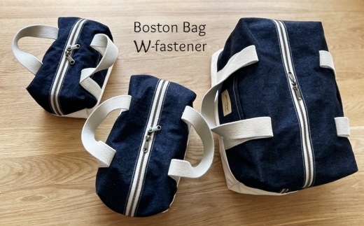 デニムボストンバッグ Lサイズ
