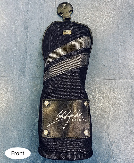 【シルバーデニム／銀糸デニム】ゴルフクラブヘッドカバー「LUX」（フェアウエイウッド・ユーティリティ兼用）