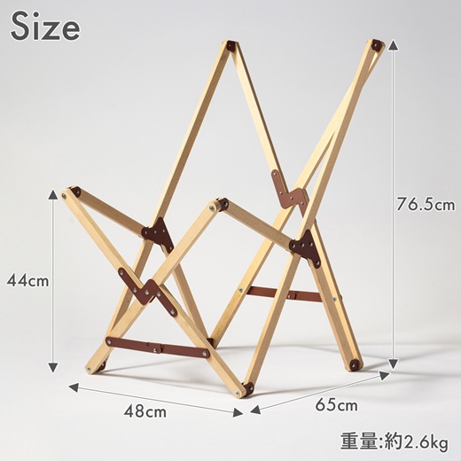 折りたたみ椅子 キナリ色 PARAGON FOLDING CAMP CHAIR (BEECH MATERIAL / 15oz DUCK FABRIC SEAT KINARI)