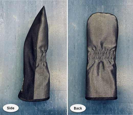 【シルバーデニム／銀糸デニム】ゴルフクラブヘッドカバー「LUX」（ドライバー・1番ウッド用）