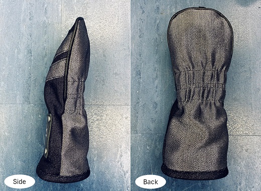 【シルバーデニム／銀糸デニム】ゴルフクラブヘッドカバー「LUX」（フェアウエイウッド・ユーティリティ兼用）