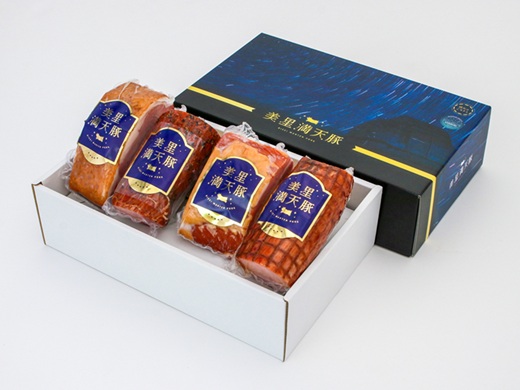 C-08ハム・パストラミポーク詰合せ(全4種)【美星町産豚肉】