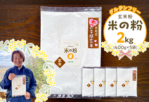 玄米粉「米の粉」2kg（400g×5袋）