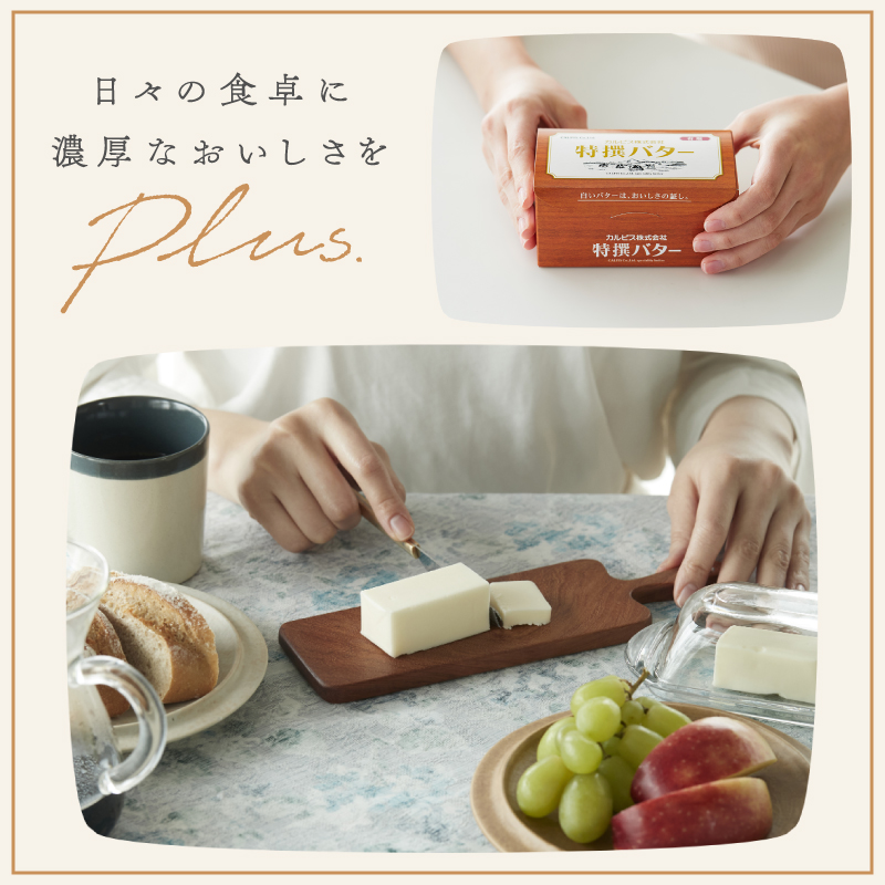 カルピス(株)特撰バター（450g×2本）【有塩】014-015