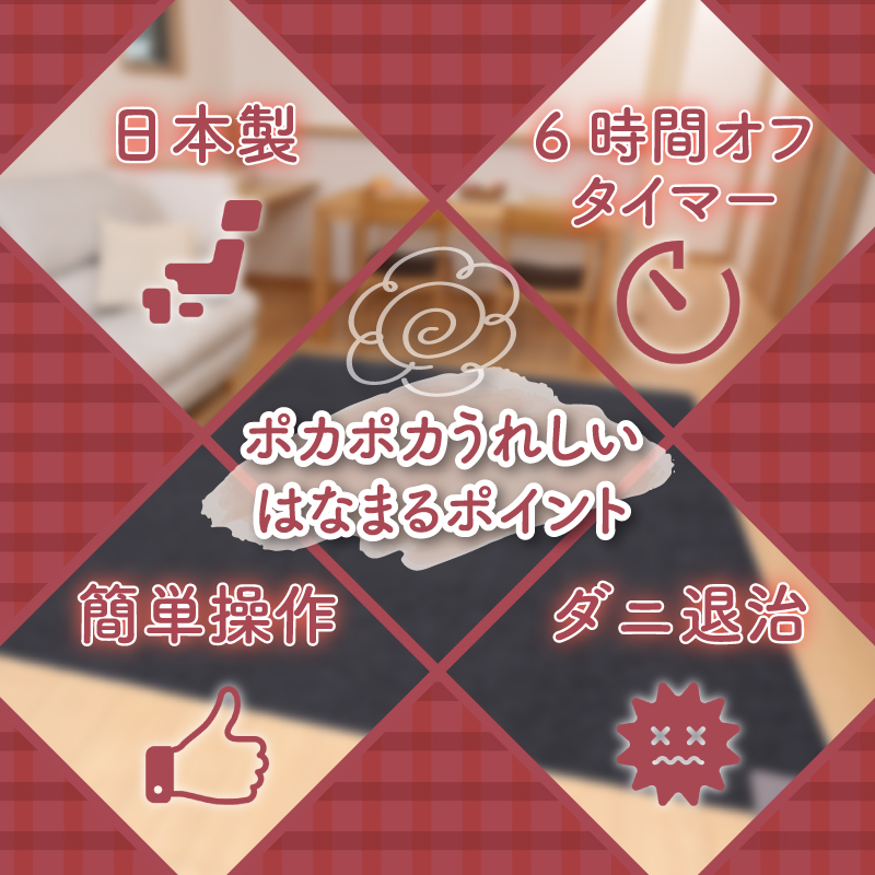 （ワタナベ工業）ホットカーペット本体１．５畳【WHC-155】020-012