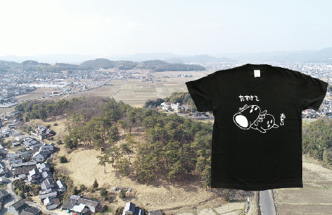 総社ぐるぐる古墳部オリジナルＴシャツ　ハニワＴシャツ010-026