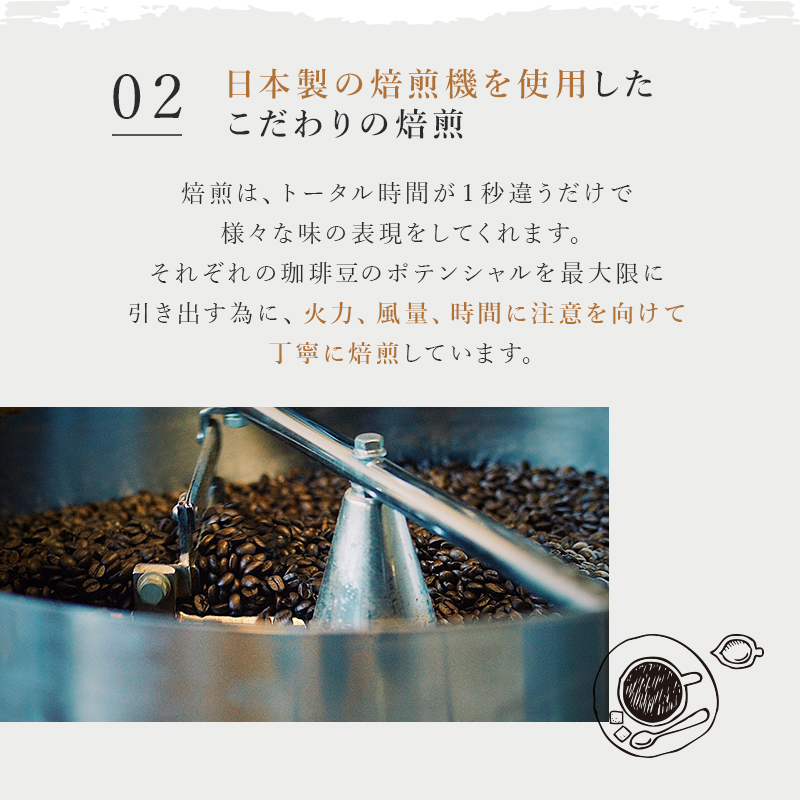 総社珈琲（鬼ノ城編）粉1600g【ドリップレシピ付き】014-011