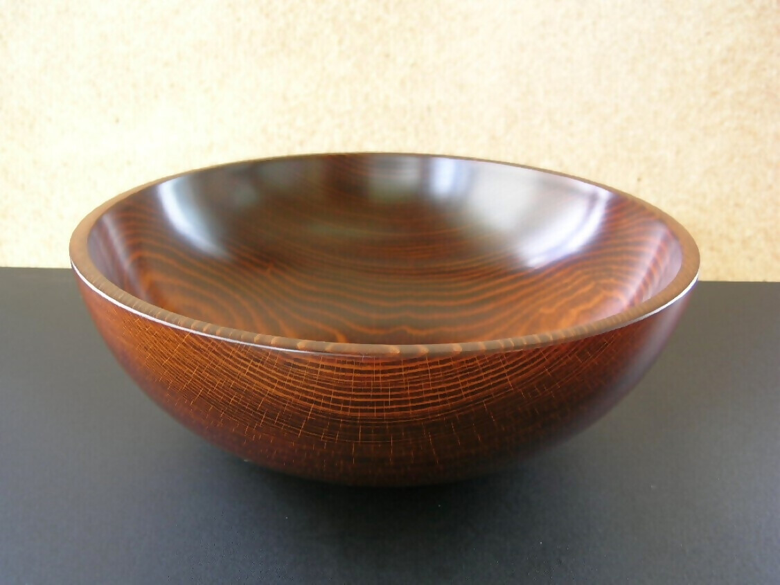 【漆工芸・黄薇彫】漆塗りサラダボウル050-011