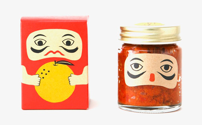 柚子の香り広がる赤柚子胡椒【吹屋の紅だるま4個セット】 柚子 胡椒 調味料 吹屋