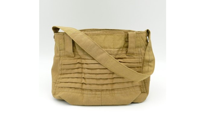 【一点物】高梁市消防本部 消防服リメイク ショルダーバッグ ファッション カバン