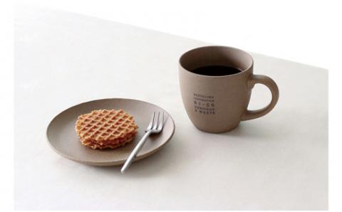 GOOD MORNING　マグカップ200＆プレートセット(naturalロゴ) naturalロゴあり 単品　プレートセット