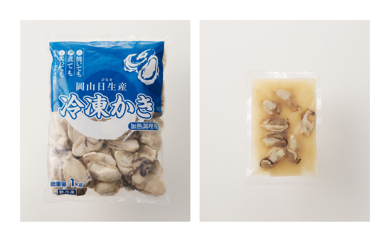 牡蠣冷凍むき身1kg＋牡蠣ご飯の素（昆布醤油味） 備前市 国産 冷凍牡蠣 牡蠣ご飯 
