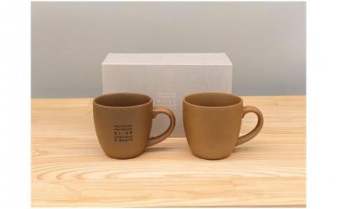 GOOD MORNING　マグカップ200ぺアセット(naturalロゴあり・無地) natural　ロゴあり ペア