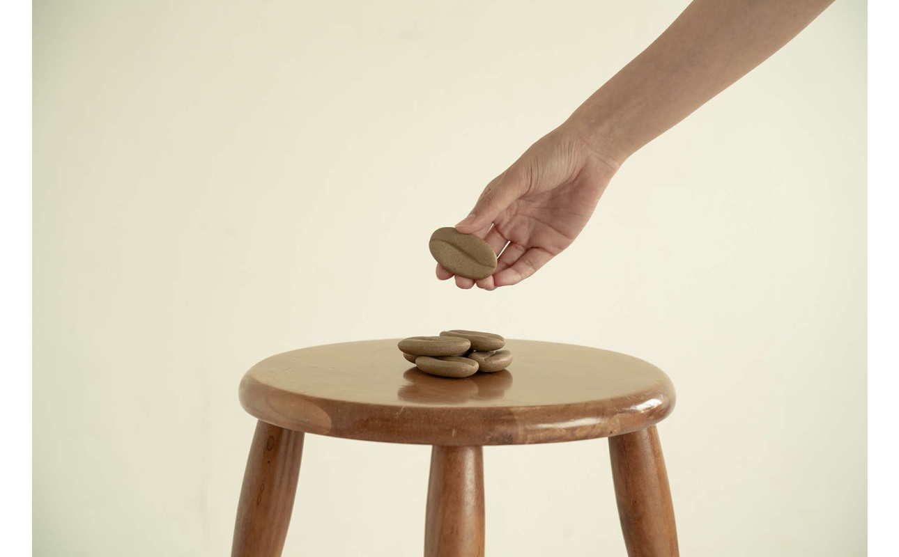 珈琲玉３個セット #再生備前シリーズ 【 地球にやさしい 再生素材 コーヒーカップ 陶器 】