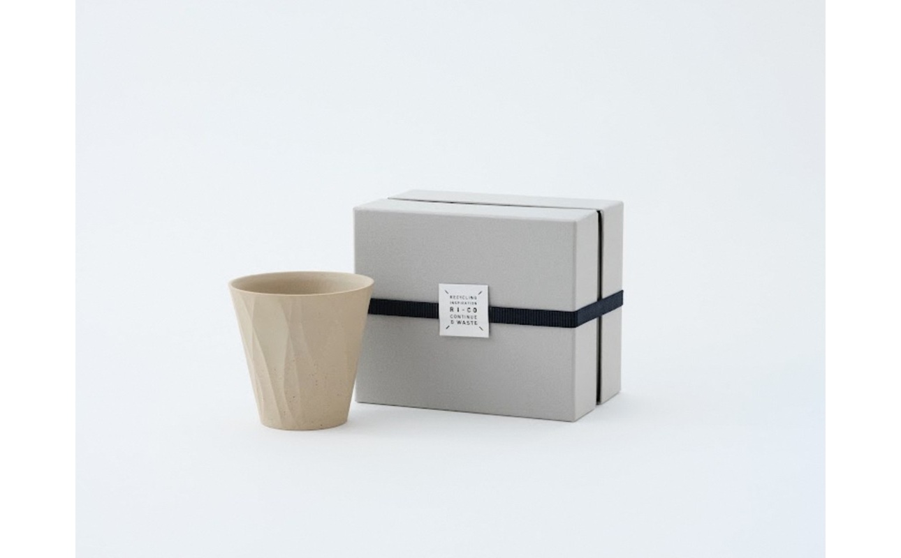 TIME ロックグラス Ivory white【 地球にやさしい 再生素材 スタイリッシュなデザイン 陶器 】 Ivory white 単品