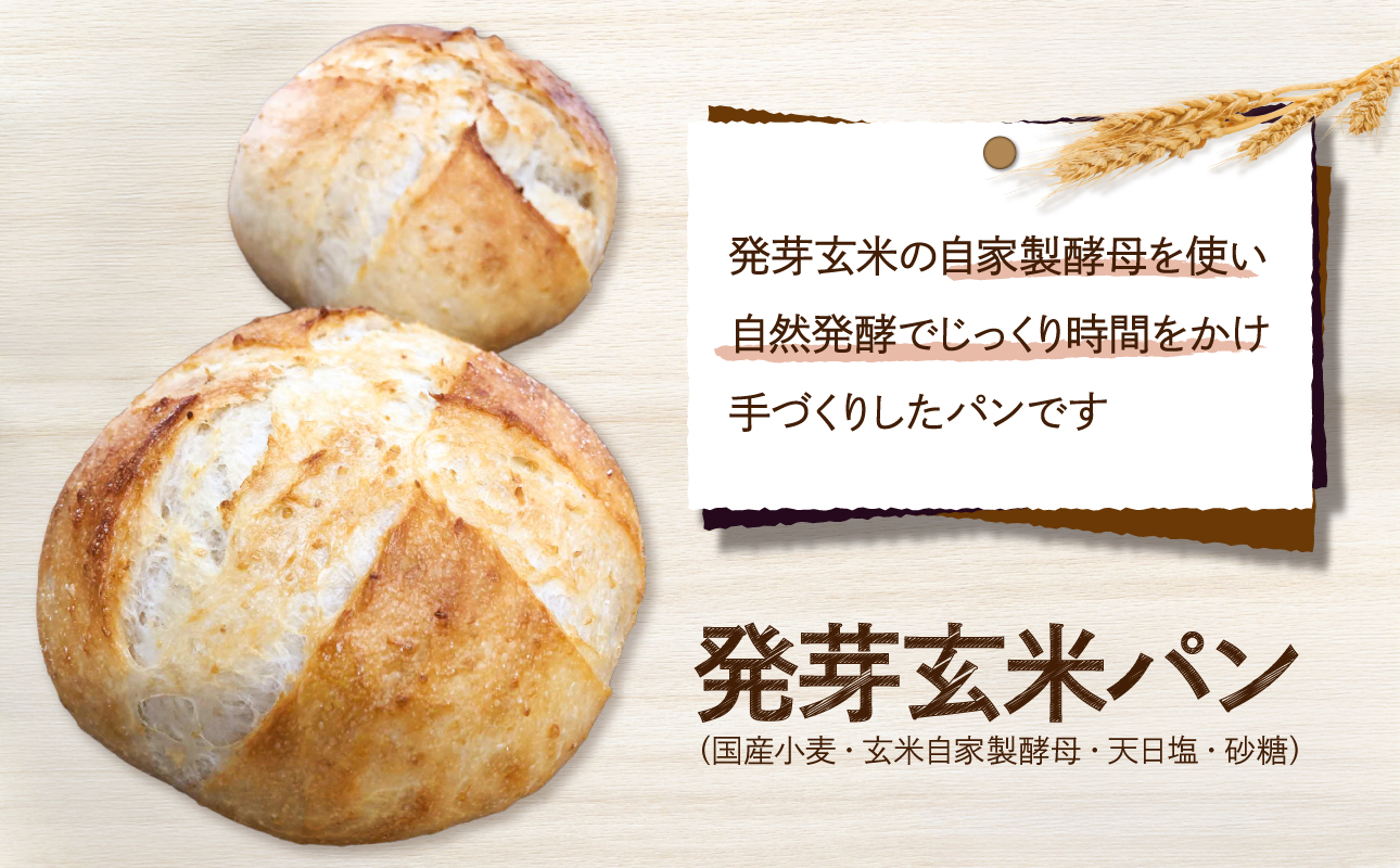 発芽玄米パンとおすすめベーグルセレクト【 ベーグル パン 自家製 酵母 発芽 玄米 もっちり オススメ 】