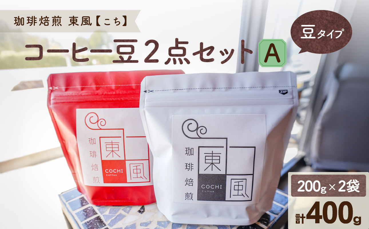 自家焙煎　東風（こち）コーヒー豆2点セットA