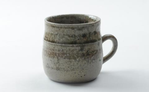 寒風須恵器 把手付カップ（三浦雅人：作）