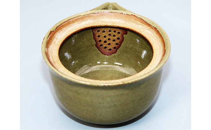 虫明焼 灰釉煎茶器（曙窯 作）
