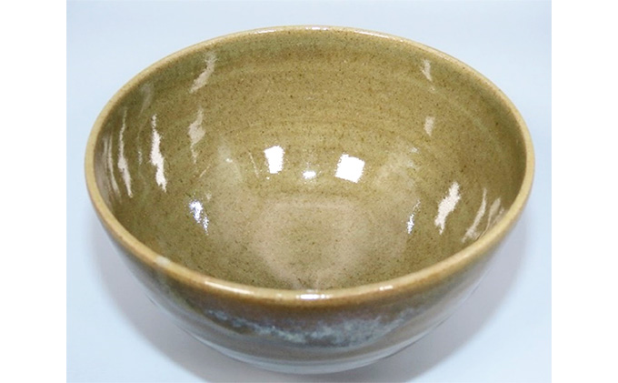 虫明焼 灰釉茶碗（黒井博史 作）