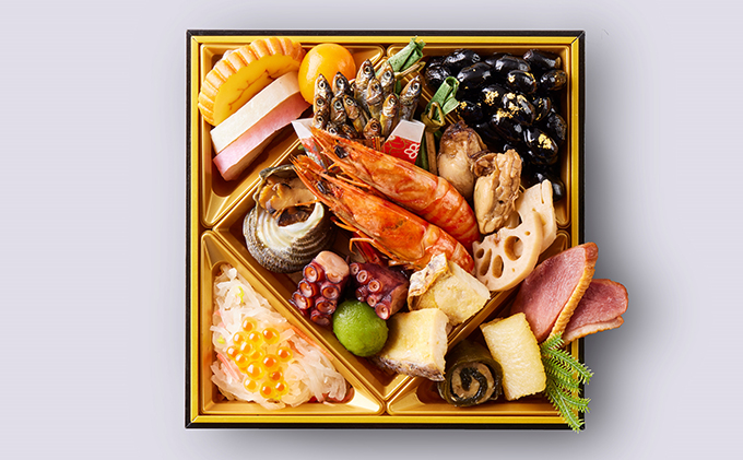 【髙島屋バイヤー企画】瀬戸内の恵（めぐみ）お一人様 おせち（山鳥毛風呂敷付き）