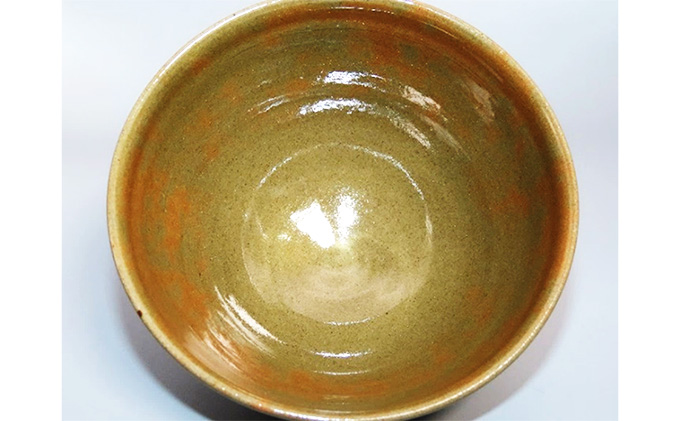 虫明焼 窯変富士の絵茶碗（曙窯 作）