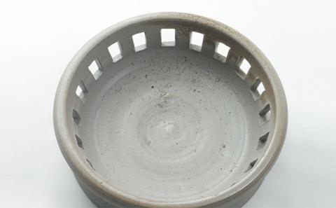 寒風須恵器　円面硯（作：三浦 雅人）