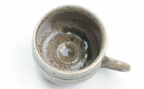 寒風須恵器 把手付カップ（三浦雅人：作）