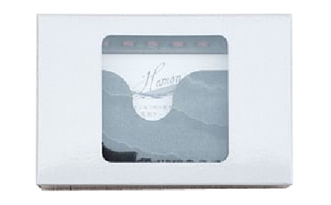 HAMON-WOOCA- 名刺ケース（麻糸カラー：白／赤）白