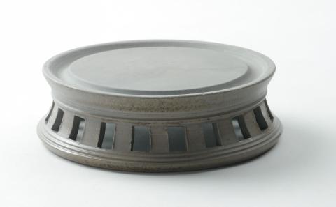 寒風須恵器　円面硯（作：三浦 雅人）