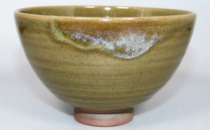 虫明焼 灰釉茶碗（黒井博史 作）