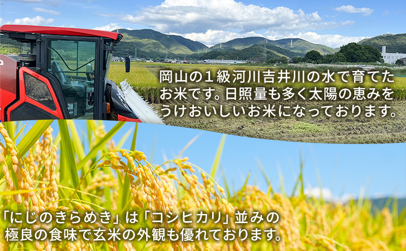 令和7年度産 新米 玄米 にじのきらめき 10kg 米 お米 コメ おこめ 岡山 瀬戸内市