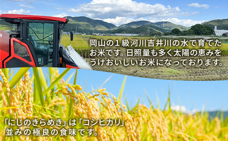 令和7年度産 新米 白米 にじのきらめき 10kg 米 お米 コメ おこめ 精米 岡山 瀬戸内市