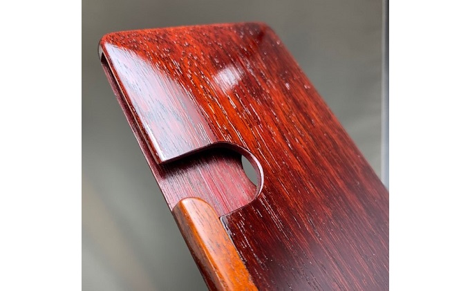 木 の 名刺入れ  (漆塗り／パープルハート） bolly木工房 木材 ビジネスシーン 工芸品 雑貨 日用品