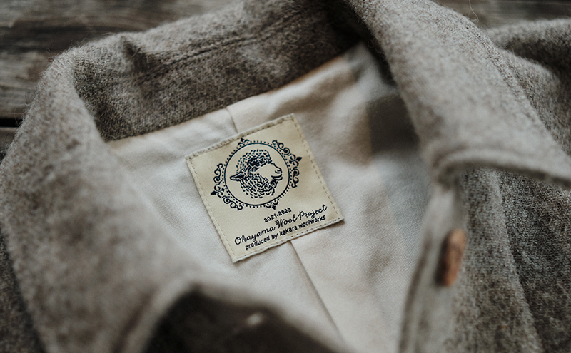 ツイード コート メンズ フリーサイズ 国産 岡山 ウール アルパカ 服 ファッション アウター