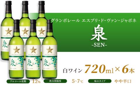 ワイン グランポレール エスプリ ド ヴァン ジャポネ 絢 -AYA-、泉 -SEN-  赤・白 12本セット（各1本 720ml）赤ワイン 白ワイン サッポロビール 岡山ワイナリー