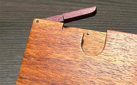 木 の 名刺入れ （カリン/パープルハート） bolly木工房 木材 ビジネスシーン 工芸品 雑貨 日用品