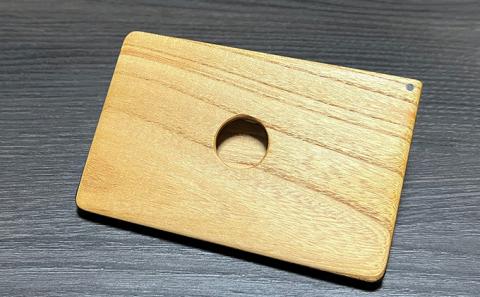 木 の 名刺入れ （ケヤキ/黒檀） bolly木工房 木材 ビジネスシーン 工芸品 雑貨 日用品