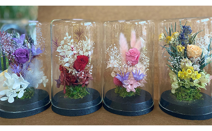 【 母の日 ギフト 】 手造り ボトルフラワー 贈り物 ギフト インテリア 植物 花　黄系