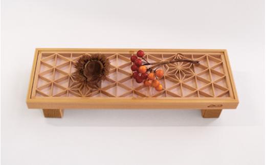 真庭組子 テーブルコーディネート 麻の葉 / 組子 天然木 和雑貨 和モダン 岡山県 真庭市 【sdkb011-01】