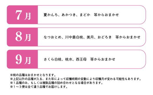 【2026年先行予約】旬の桃をぜいたくに味わう！上級品の３回便(定期便) (岡山県産)【KF-T058-01】