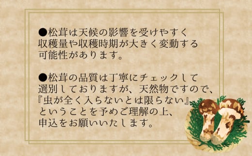 【2026年先行予約】花笑み農園　岡山の『松茸』100g 【hana077-02】