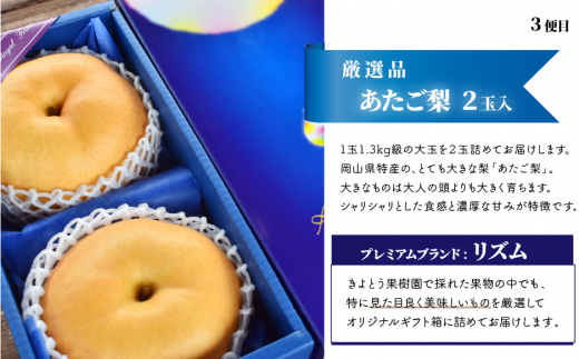 【2026年先行予約】桃、ぶどう、梨の最上級品を旬にお届けする3回便！ (定期便)(岡山県産) 【KF-T033-01】