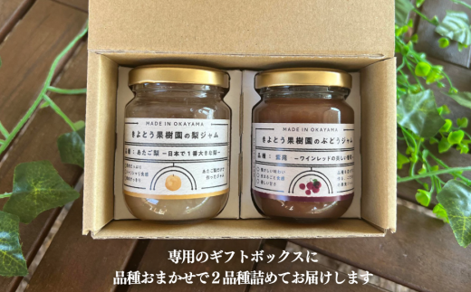  【期間限定】果樹園の品種を楽しむ果実ジャム 2種 (岡山県産) 【KF-K002-03】